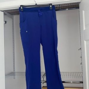 ' FIGS ' women's straight-leg Royal blue scrub pants- size S